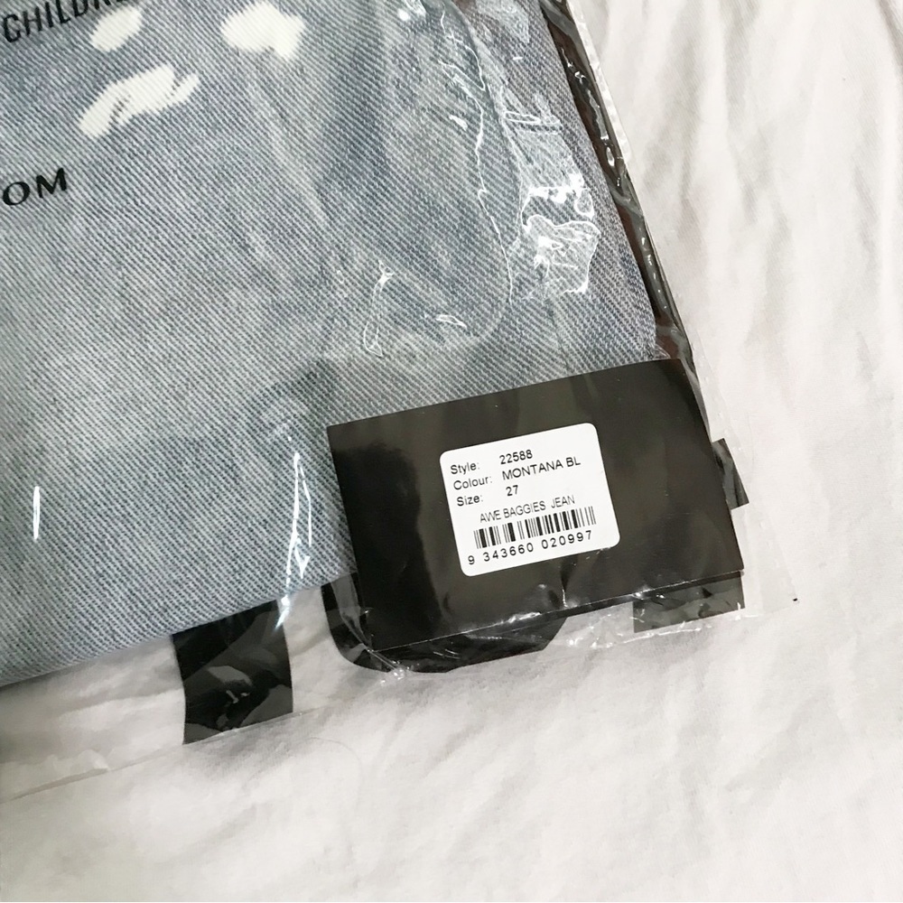 One Teaspoon Awesome Baggies in Montana Blue distressed jeans Size 27 NIB - Picture 4 of 5